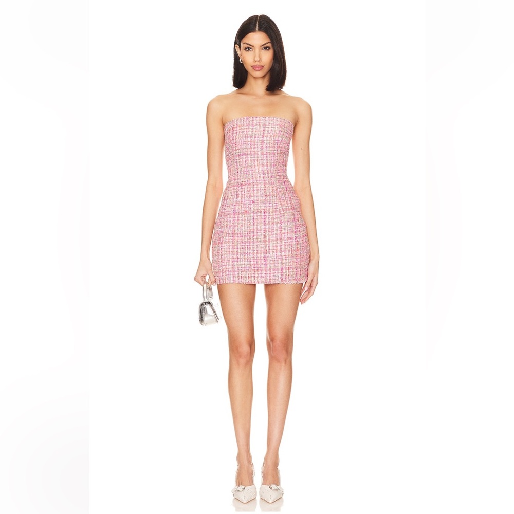 Nanea Strapless Dress in Pink size large